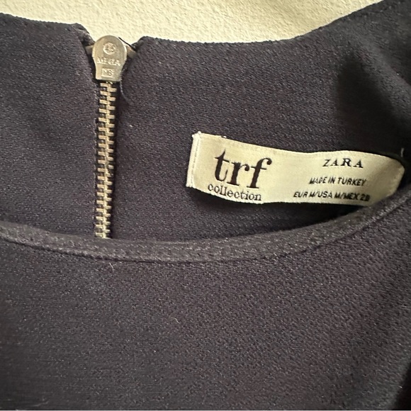 ZARA Trafaluc Collection Womens Short Sleeve Cocoon Banded Hem Dress - Picture 5 of 8